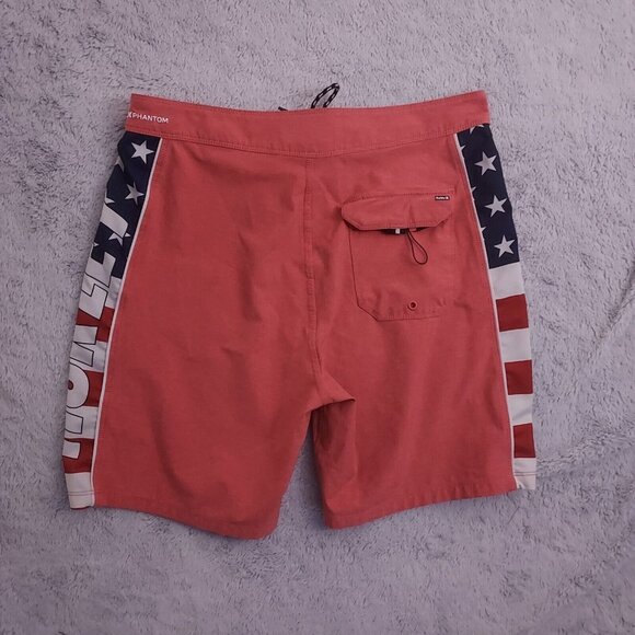Hurley Boardshorts Mens 30 Phantom Performance Stretch Surf July 4th USA Flag - Picture 5 of 10